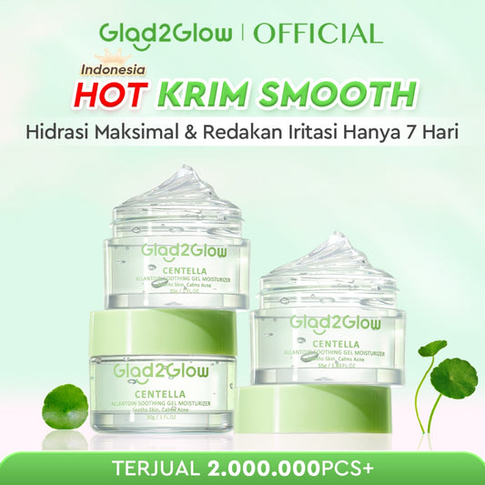 Glad2Glow Centella Water Gel Moisturizer Madeca Cream Cica Pelembab Wajah 30/55g Pengontrol Minyak Pelembab Menyembuhkan Jerawat  Krim Anti Jerawat Memperbaiki Penghalang Kulit Melembabkan Kulit Wajah Menjaga Kelembapan Kulit g2glow official store