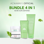ACNAWAY Bundle 4 in 1 Acne Care, Defense & Basic Skincare | Rangkaian Lengkap untuk Kulit Berjerawat & Sensitif facial wash cleanser moisturizer gel moist cream acne spot acne treatment gel mask mugwort masker