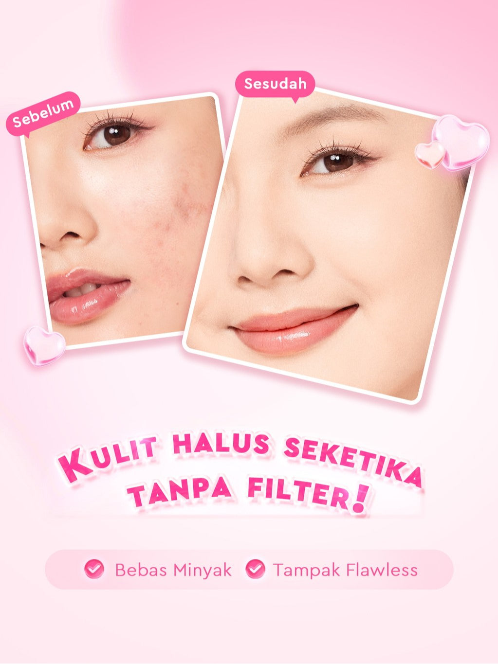 Glad2Glow Perfect Blur&Cover Loose Powder oil control Finishing Kontrol Minyak Tahan Lama Anti Luntur Halus Sempurna & Cover Tinggi bedak padat bedak tabur two way cake cushion foundation setting spray make up g2g glad2glow official store