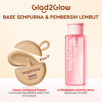 [NEW LAUNCH] Glad2Glow FLAWLESS BLURRING SKIN TINT 30G Concealer Foundation Bedak padat Make up Lightweight Coverage Long-lasting 12-Hour Soft-Focus Flawless Skin oil-control  Bio-Mimetic Film Technology Squalane Care g2glow official store