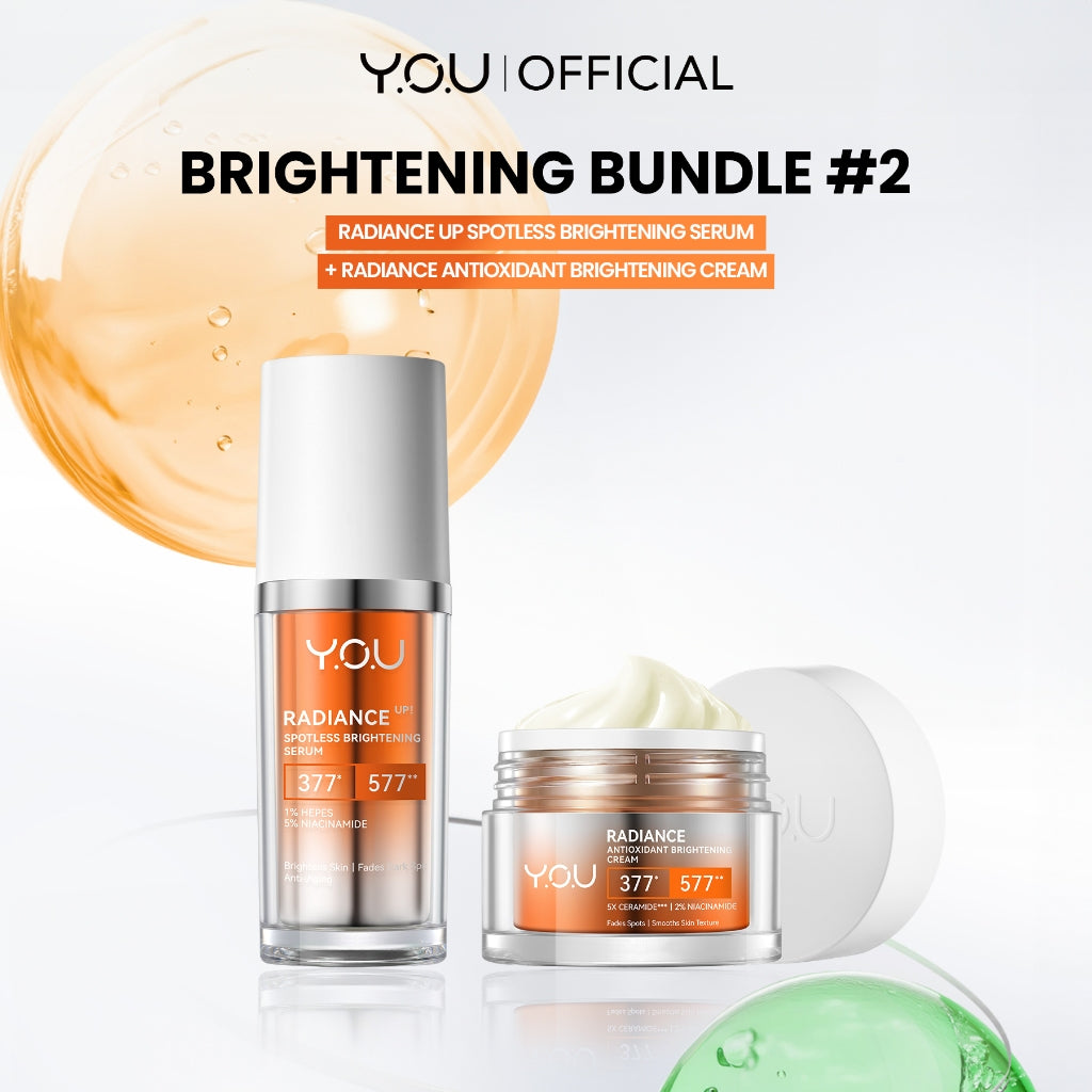 [Spotless Bundle] YOU Radiance Bundle 377+577 dan 5% Niacinamide Hilangkan Noda Hitam, Kulit Glowing Bebas Kusam