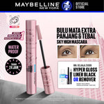 Maybelline Sky High Waterproof Mascara 6ml Maskara Eye Make up Black Bulu Mata Panjang Tebal Tahan 24 Jam Hypercurl Superstay Matte Vinyl Ink