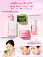 [Cocok Untuk Pemula] Glad2Glow Acne&Cerah Set Glowing  Bundle 4in1-Brightening Moisturizer+Cleanser+Mugwort acne gel mask+10%Niacinamide skincare paket pembersih perawatan kulit mencerahkan warna kulit pelembab wajah all in 1g2glow official store