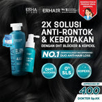 ERHAIR SET ANTI RONTOK (Erhair Hairgrow Shampoo + Hair Tonic 60ml / Upsized Hair Tonic 90ml)