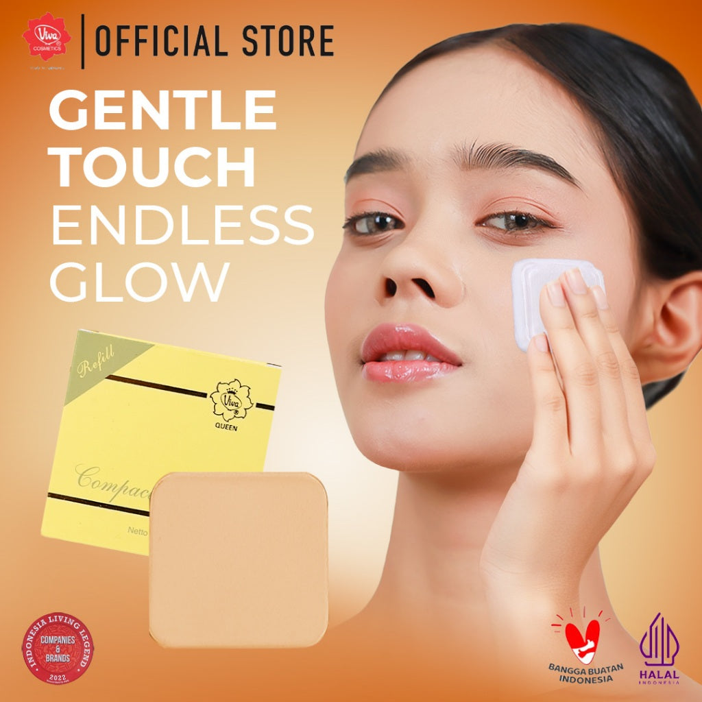 (Refill) Viva Queen Compact Powder - 12 gr (tersedia 3 varian warna)