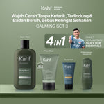[PAKET CHAMPION RACING CARE - KAHF BUNDLE 4IN1 PAKET PERAWATAN DAILY USE ESSENTIALS : WAJAH CERAH & BADAN ANTI BAU] Paket Personal Care (Face Wash + Sunscreen Moisturizer + Body Wash + Deodorant) - Suitable for Daily Use