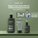 [KAHF BUNDLE 3IN1 PAKET PERAWATAN DAILY USE ESSENTIALS : WAJAH CERAH, BADAN BERSIH, & BEBAS KERINGAT SEHARIAN] Paket Personal Care (Face Wash + Body Wash + Eau de Toilette) - Suitable for Daily Use