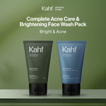 [SPECIAL 11.11 : B2G5 - KAHF BUNDLE 2IN1 PAKET FACIAL WASH] Complete Acne Care & Brightening Face Wash Pack 100 ml isi 2 pcs - Wajah Glowing, Cerah, Anti Ketarik, & Bebas Kusam - Bundle Perawatan Wajah Pria - Kombinasi Sabun Cuci Muka Sesuai Kondisi Kulit