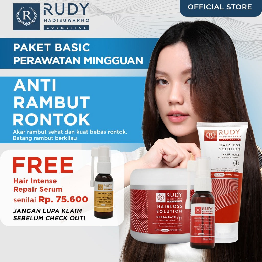 [BUNDLE] Rudy Hadisuwarno Hairloss Solution PAKET BASIC PERAWATAN MINGGUAN