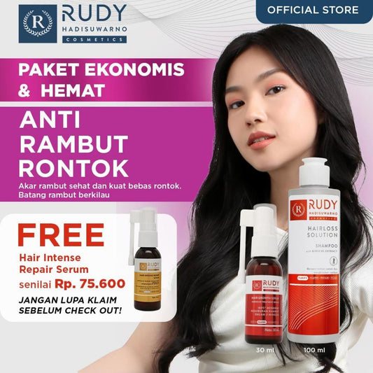 [BUNDLE] Rudy Hadisuwarno Hairloss Solution PAKET PEMULA RAMBUT RONTOK PARAH
