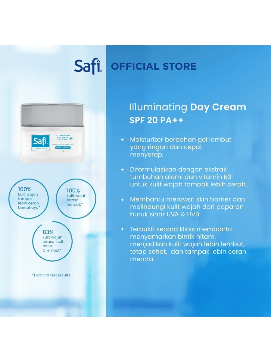Safi Ultimate Bright Brightening Illuminating Day Cream SPF15PA++ 25gr - Day Cream