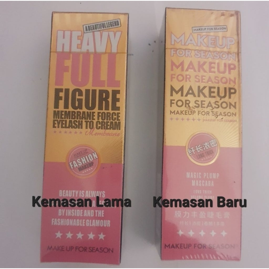 Makeup for Season Maskara Pemanjang Bulu Mata 4D Silk Fiber Maskara Anti Air Tahan Lama  Mascara Serat Sutra