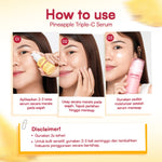 Glowsophy Pineapple Triple-C Glow 30ml Brightening Serum with Hyaluronic Acid Mencerahkan Warna Kulit Wajah Menjaga Kelembapan Wajah Meratakan Warna Kulit Menjaga Skin Barrier Whitening Brightening dengan Niacinamide Vitamin C Serum Eksfoliasi Wajah
