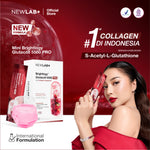 [New Launch] NEWLAB Brightlogy GlutaColl-5500 - PRO Mini | Collagen Glutathione Drink | S-Acetyl-L-Glutathione | Membantu kulit lebih  cerah  &  sehat | 7  Sachet