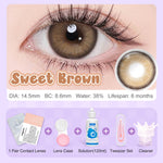 [Mata Besar Yang Polos]Magister Softlens 14.50MM Minus (0.00 s/d -6.00) Sepasang Softlens free Air softlens Stick Kit dan Lens cleaner