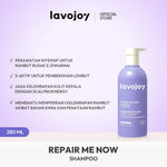 [NEW LAUNCH] Lavojoy Repair Me Now Shampoo Iris Garden 280ml  | Perbaikan Rambut Rusak Intens Dengan 3× Keratin + Ceramide Boost + ScalpBioEnergy Hydration Care | 3x Lebih Lembut, Lalus, Tanpa Mengiritasi
