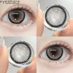 Eyeshare Softlens 0.00~-8.00 Minus AURORA Brown 1Pasang Brown Softlen