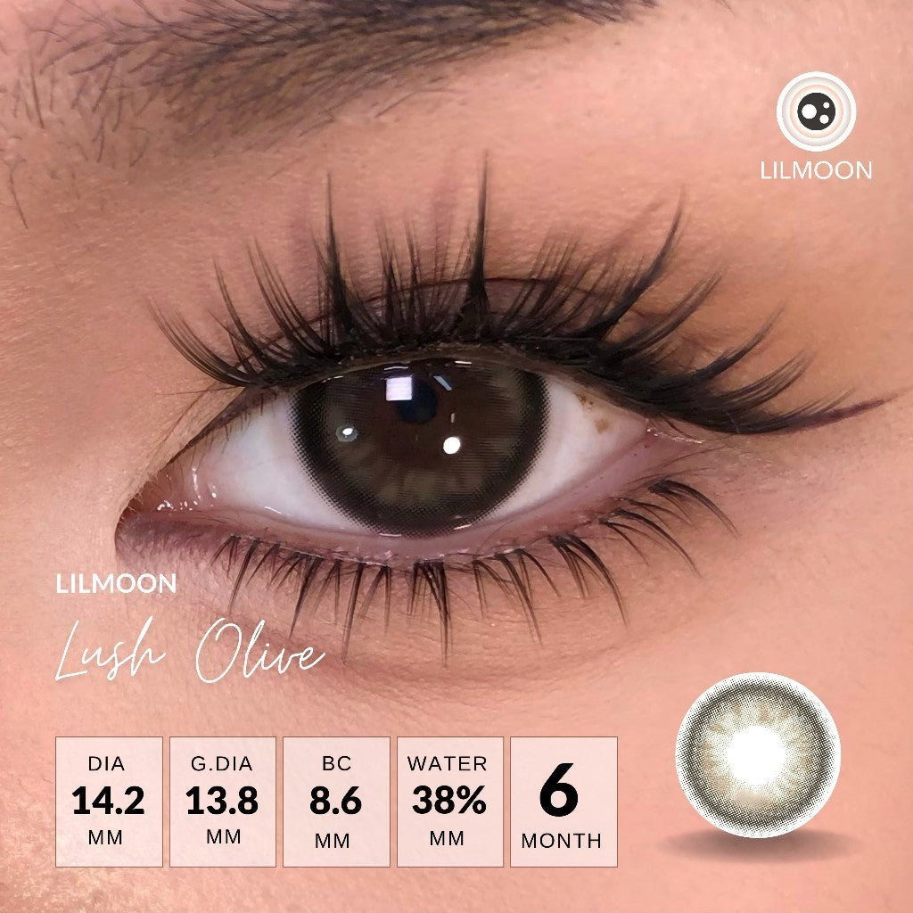 [Fuji Favorite]  Lilmoon Softlens Kualitas Jepang softlens minus (0 sd -8.50) natural contact softlens/softlens warna/Lensa kontak/Japan lens/Lensa minus/softlens brown/Grey