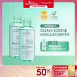 [TWINPACK] WARDAH Micellar Water 100ml All Series - Perfect Bright, Calm and Soothe Nature Daily, Acnederm, Lightening Oil Infused - Pembersih Wajah Make Up Remover Waterproof Tanpa Bilas - Skincare