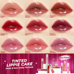 Azarine Perfect Ombre Lips Kit Tinted Lippie Cake Lip Tint ala Korea Longlasting Hydrating Moisturizing [2x2.9ml]