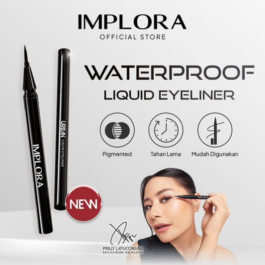 Implora Urban Liquid Eyeliner Waterproof Hitam | Prilly's Choice | Tahan Lama