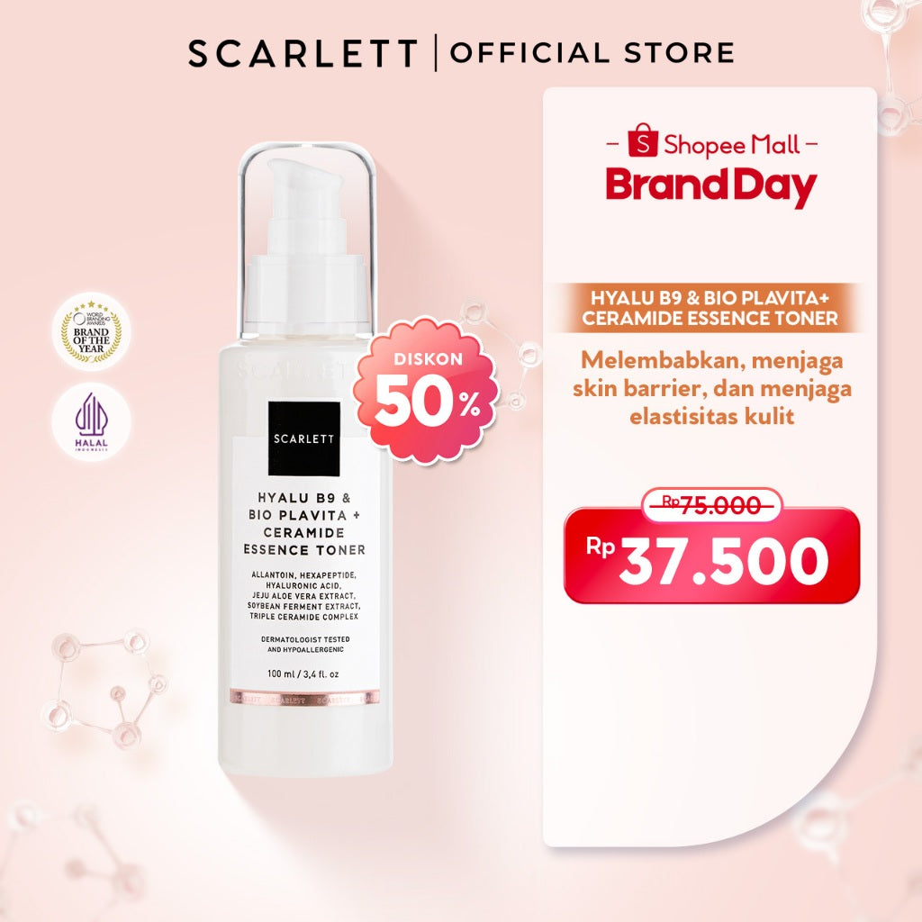 Scarlett Whitening - Hyalu B9 + Bio Plavita & Ceramide Essence Toner