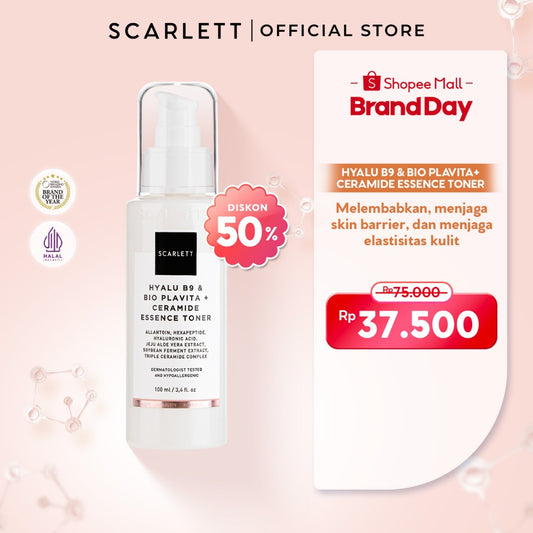 Scarlett Whitening - Hyalu B9 + Bio Plavita & Ceramide Essence Toner