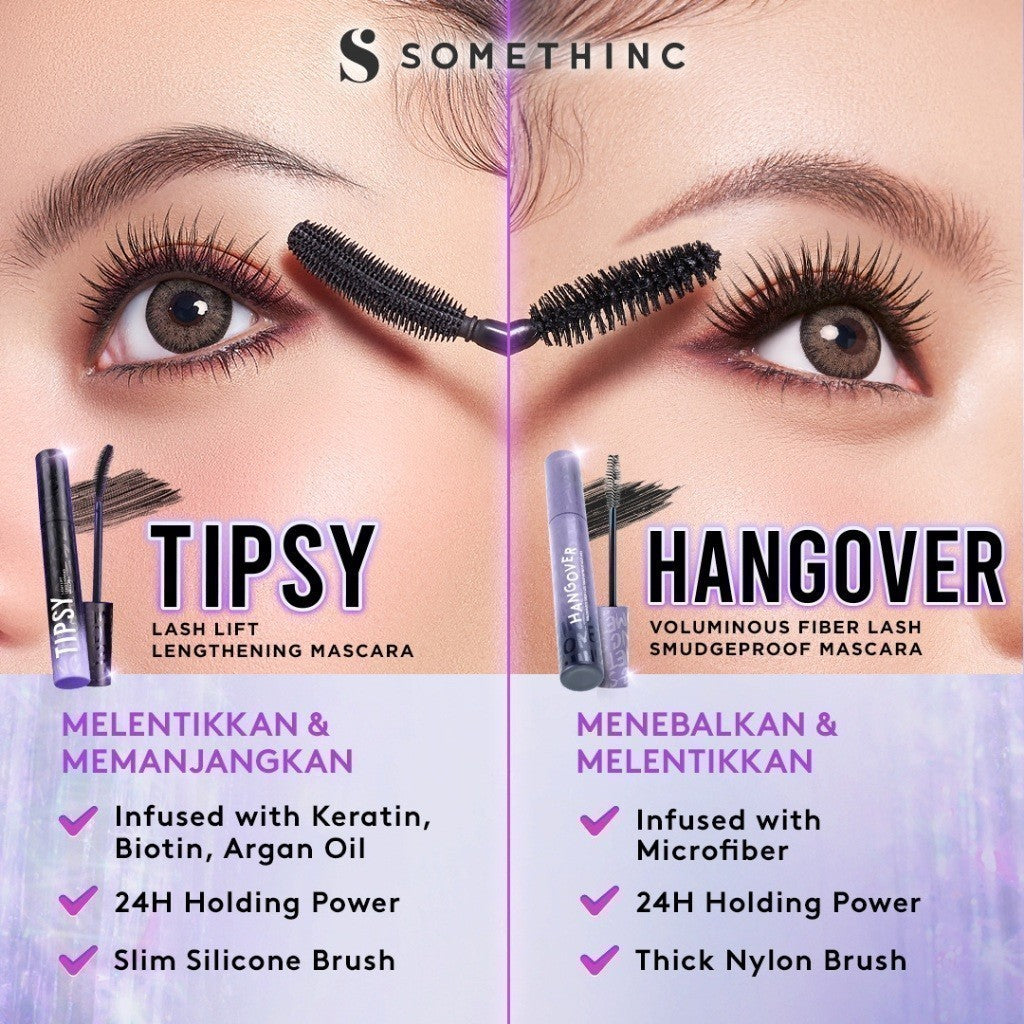 [SUPER BEAUTY DAY SPECIAL] SOMETHINC [2 PCS] Tinted Sunscreen + Best Selling Mascara Bundle (Tipsy Lash Lift Lengthening Mascara & SOMETHINC Copy Paste Tinted Sunscreen SPF 40 PA++++)