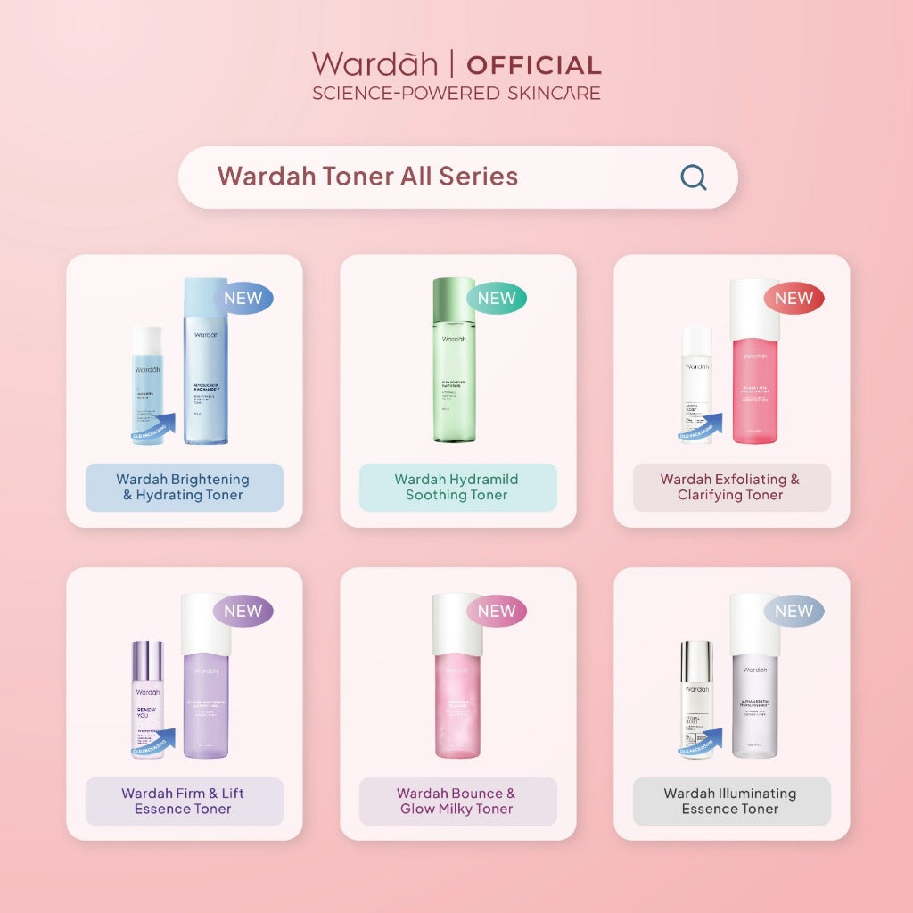NEW! Wardah 3% AHA-PHA Phyto-Enzyme Exfoliating & Clarifying Toner 100 ml-Mengangkat Sel Kulit Mati, Mencerahkan dan Melembukan Kulit Tanpa Sensasi Cekit-Cekit dan Tanpa Sensasi Terbakar - Skincare