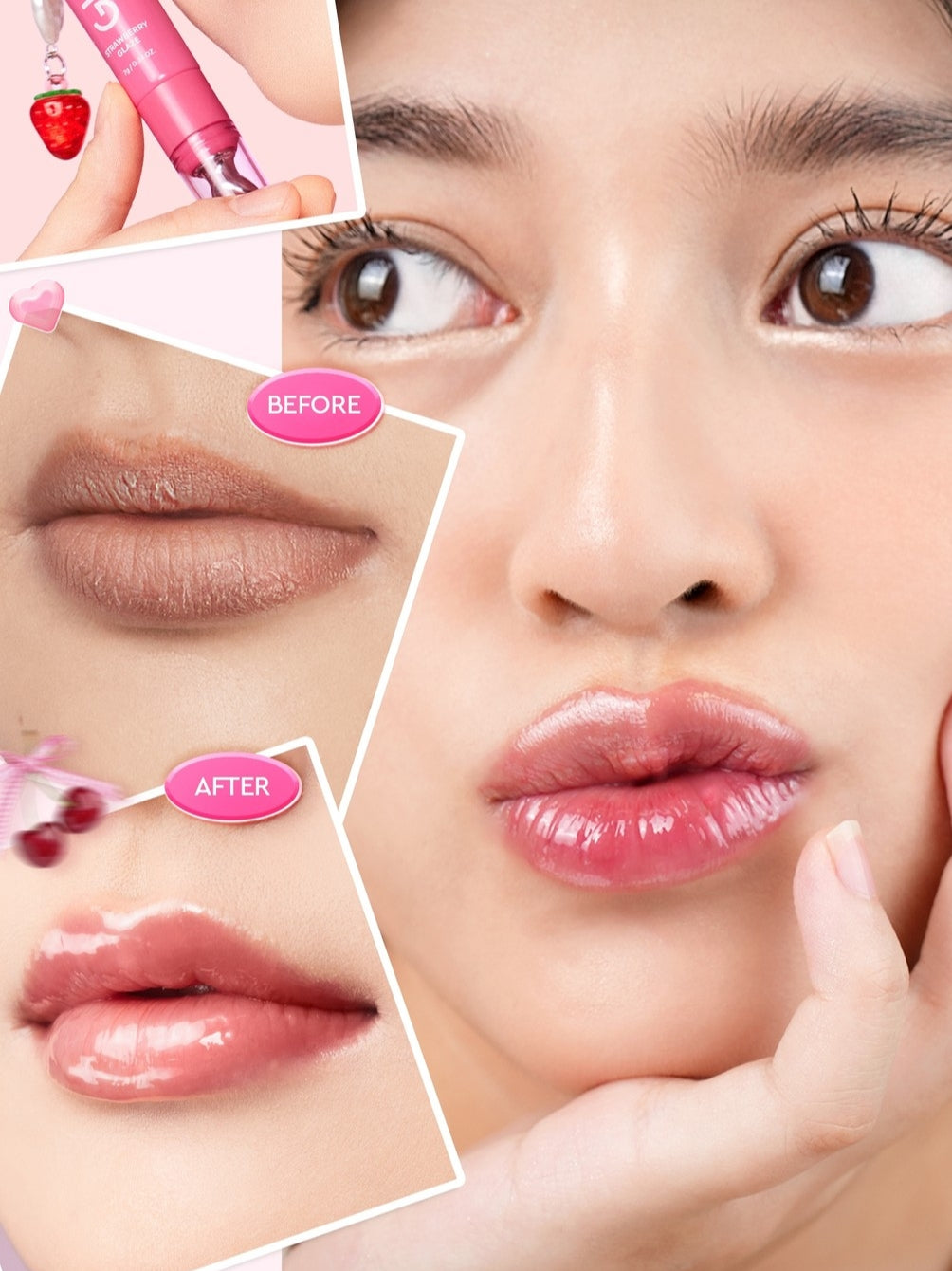 [NEW LAUNCH]Glad2Glow Natural Glowing Set Bundle 4in1-Brightening Moisturizer+Cleanser+lip serum+skin tint 10%Niacinamide skincare paket pembersih perawatan kulit mencerahkan warna kulit pelembab wajah all in 1g2glow official store