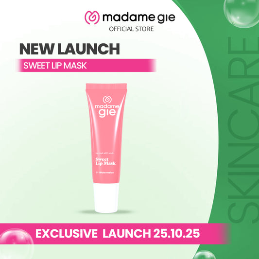 [LS] [NEW LAUNCH] Madame Gie Sweet Lip Mask - Lip 2in1 Lip Mask and Gentle Scrub | Natural exfoliant | Hydrating and Moisture-lock