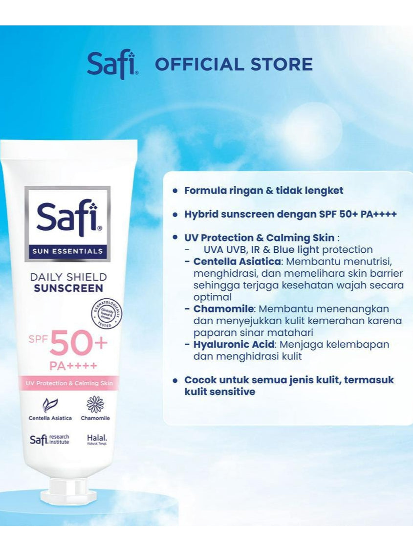 Safi Sun Essentials Daily Shield Sunscreen SPF 50+ PA ++++ 30 ml