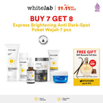 Whitelab Paket Wajah Brightening Niacinamide Facial Wash, Toner, Serum, Moisturizer, Sunscreen, Sleeping Mask - 7 pcs N-Dose+ 2.0 Skincare