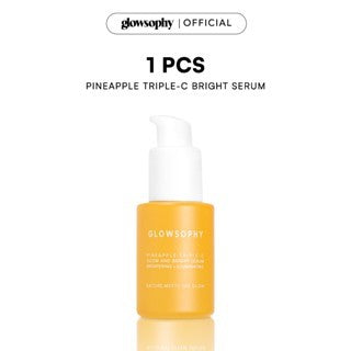 Glowsophy Pineapple Triple-C Glow 30ml Brightening Serum with Hyaluronic Acid Mencerahkan Warna Kulit Wajah Menjaga Kelembapan Wajah Meratakan Warna Kulit Menjaga Skin Barrier Whitening Brightening dengan Niacinamide Vitamin C Serum Eksfoliasi Wajah