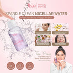 Tisha Beauty Sparkle Clean Micellar Water – Gentle Makeup Remover 100ml