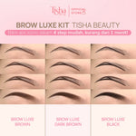 Tisha Beauty Brow Luxe Kit – Shea Butter & Argan Oil Waterproof 4.2g
