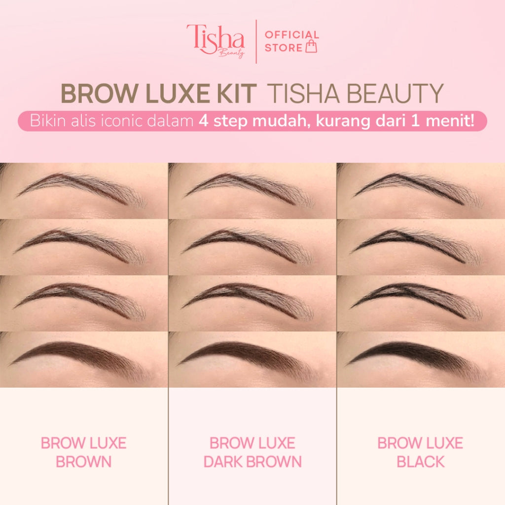 Tisha Beauty Brow Luxe Kit – Shea Butter & Argan Oil Waterproof 4.2g