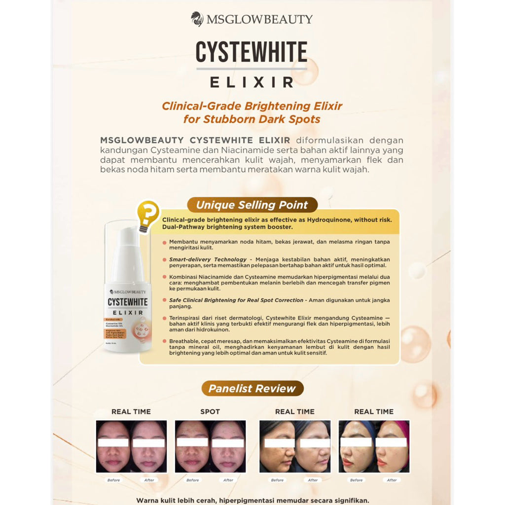 MSGLOW BEAUTY CYSTEWHITE ELIXIR
