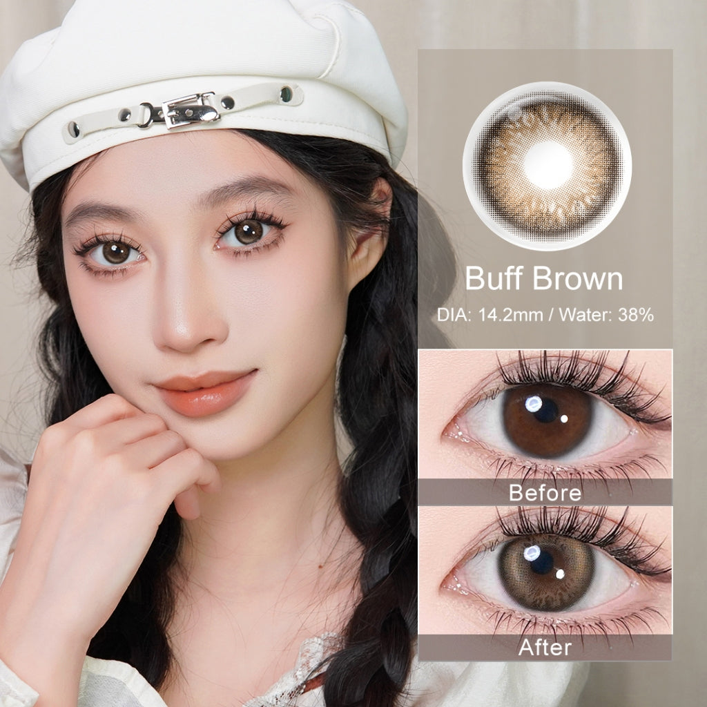 [0.00~-6.00]Magister Softlens 14~14.2mm Minus lensa mata softlens no ring natural 6Bulan Sepasang soflen