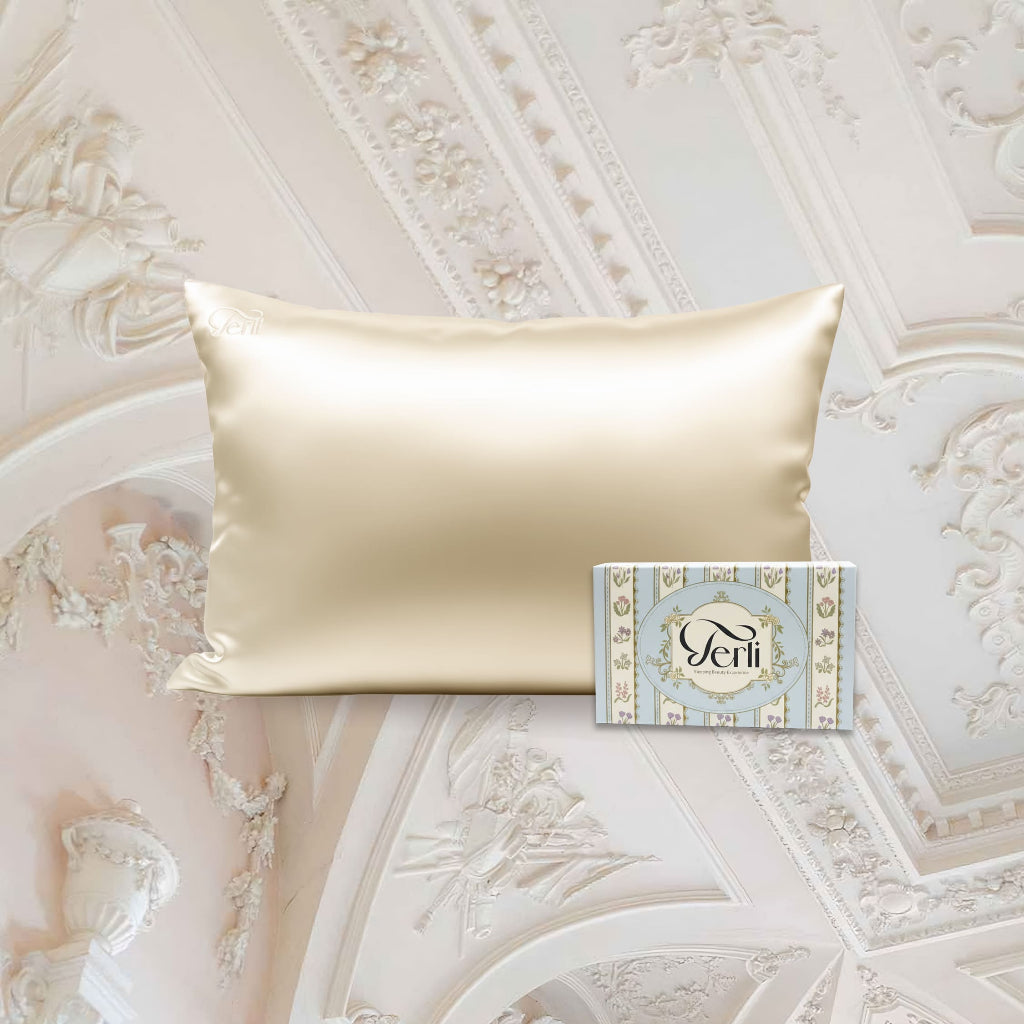 Sarung Bantal PREMIUM Satin Silk Terli Beauty (Queen Size)