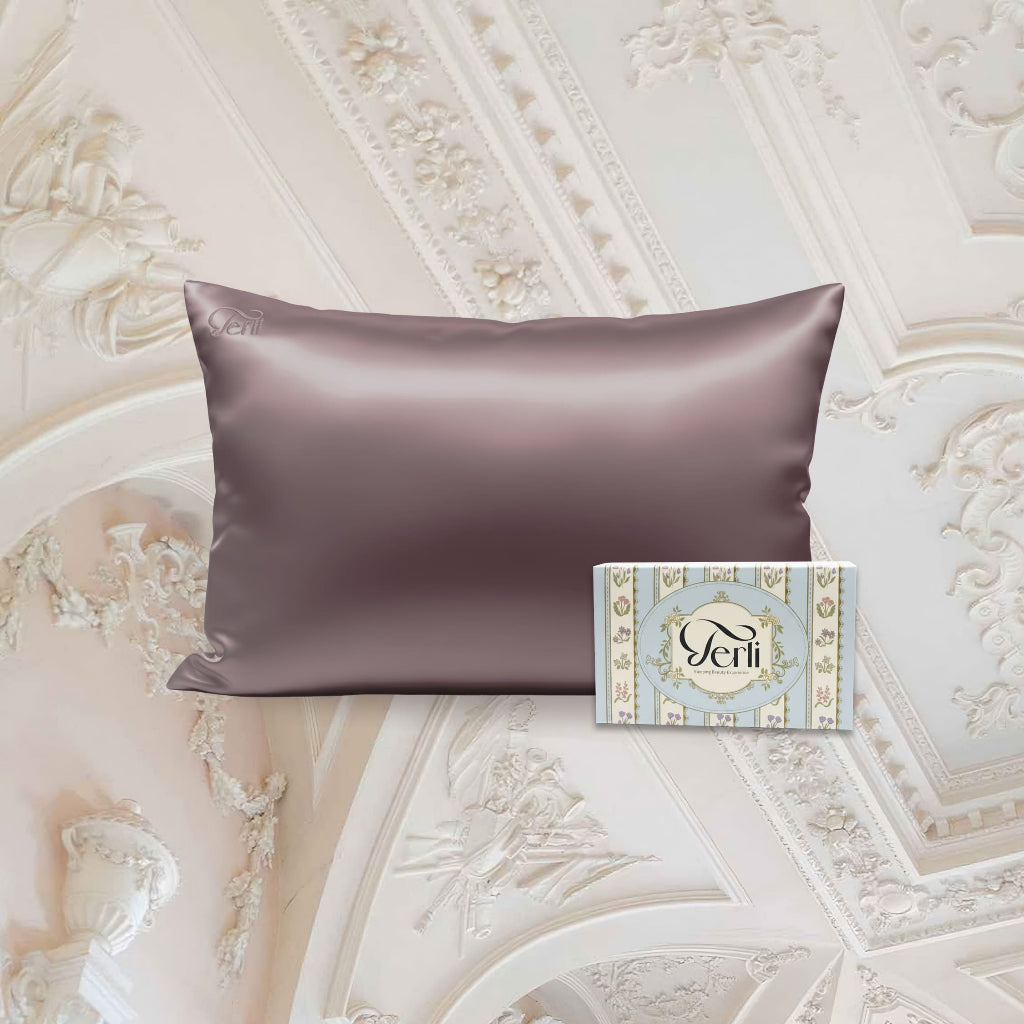 Sarung Bantal PREMIUM Satin Silk Terli Beauty (Standar Size)