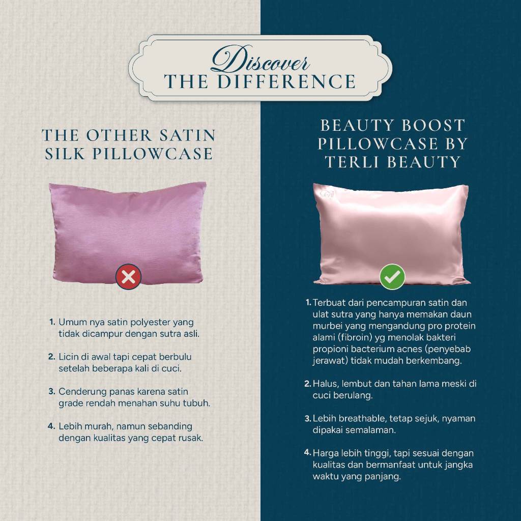 Hampers | Wedding Gift Set | Birthday Gift Set | Sarung Bantal PREMIUM Satin Silk Terlibeauty