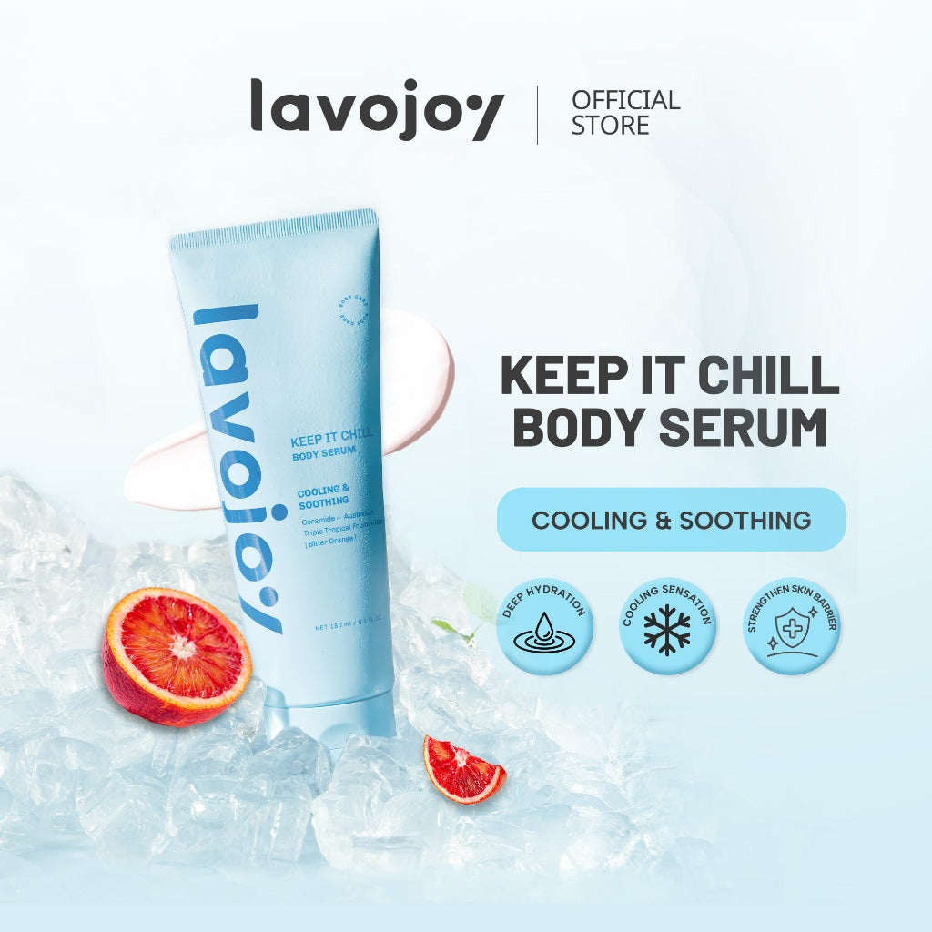 Lavojoy Keep It Chill Body Serum 180ml | Calm Down And Hydrate Skin | Body Lotion | Sensasi Dingin | Menenangkan Kulit | Memperkuat Skin Barrier | Ceramide + Centella Asiatica + Mint Extracts
