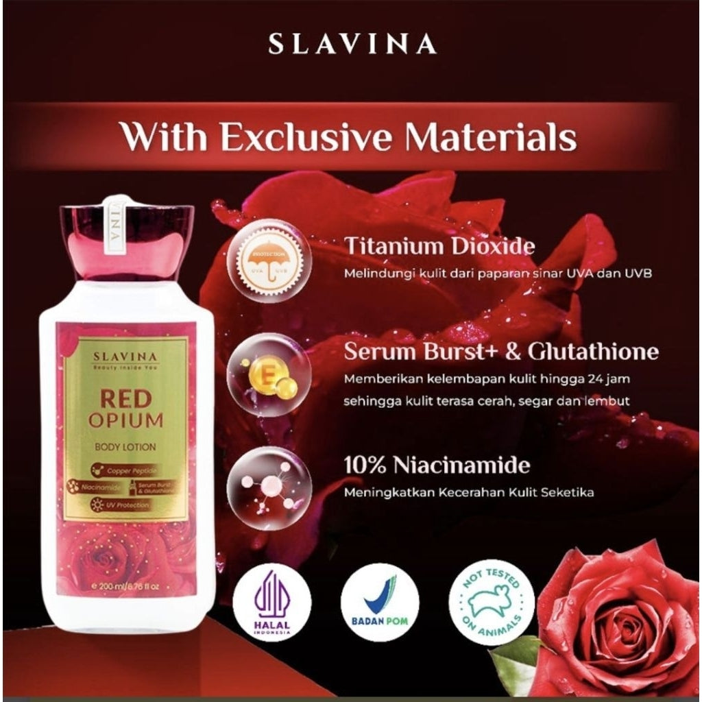 Slavina Lotion Pelembap Tubuh 200 Ml Glutathione