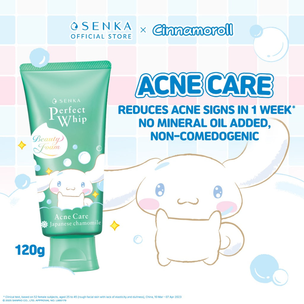 SENKA Perfect Whip Acne Care Cinnamoroll Edition 120gr
