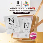 [FREE GIFT] PREMIERE BEAUTE Whitening Essense Face Mask 3Pcs masker 25ml  Niacinamide centella Hyaluronic Brightening Moisturizing Skin Care Anti aging Masker Wajah  Brightening Glowing Exfoliating