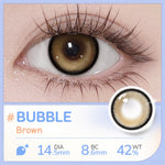 UYAAI softlens 14.5MM Minus 0.00 s/d -6.00 Mata Korea seri BUBBLE Sepasang LENSA KONTAK 6Bulan