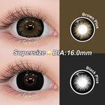Magister Softlens 16mm Big Eyes Soflen Hitam Coklat Soflens Normal Doll Eyes 1Pair 6Months