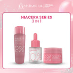 Madame Gie Niacera Bundle All in 1 Skincare Complete Mencerahkan Wajah - Niacera Moisturizer + 10%Niacera Serum + 2%Niacera Essence Serum