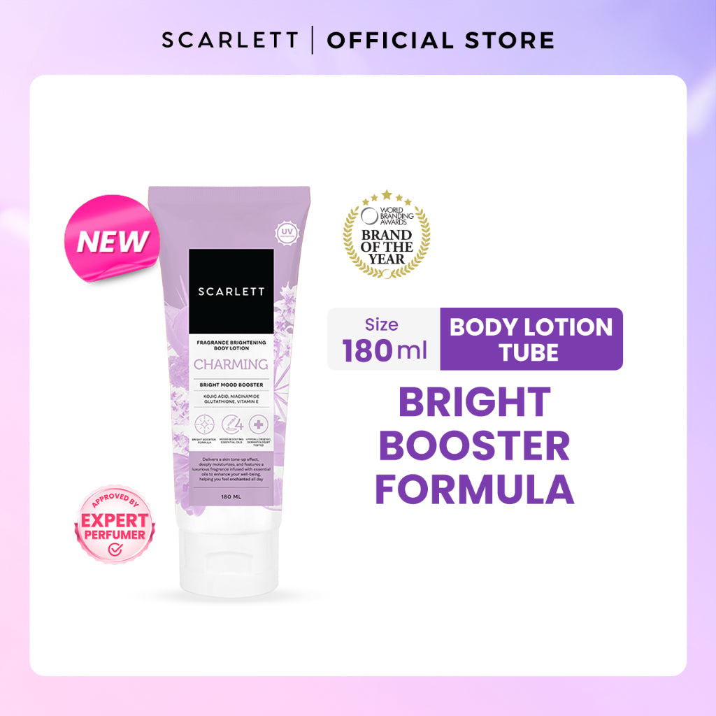 Scarlett Whitening Body Lotion Mencerahkan - Kemasan Baru Tube 180ml